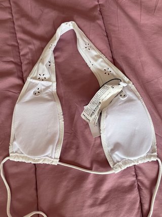 Top bikini blanco Lefties Talla S