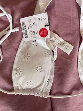 Top bikini blanco Lefties Talla S