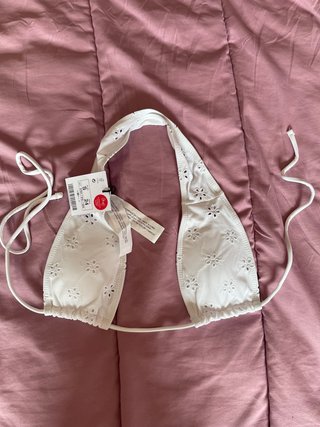 Top bikini blanco Lefties Talla S