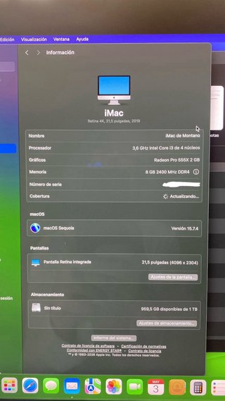 iMac Retina 4K 21,5” (2019) 1TB SSD