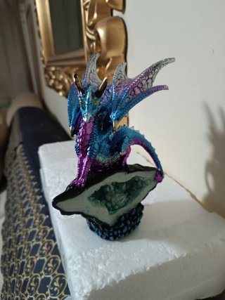 Adorno Dragón Cristal 18cm adornos coleccionistas