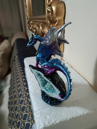 Adorno Dragón Cristal 18cm adornos coleccionistas