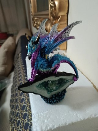 Adorno Dragón Cristal 18cm adornos coleccionistas