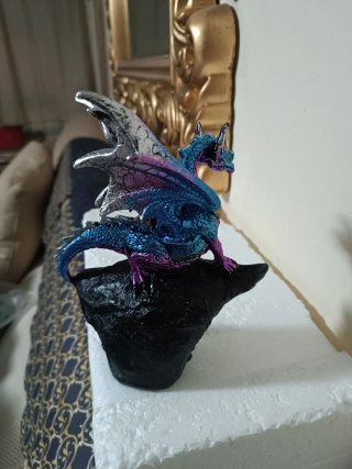 Adorno Dragón Cristal 18cm adornos coleccionistas