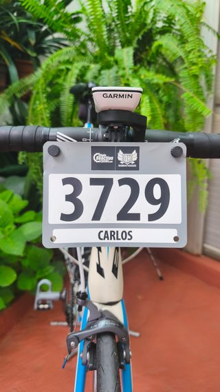 Supporto per numero petto bici