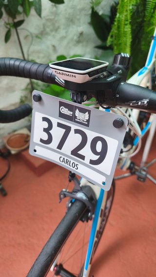 Supporto per numero petto bici