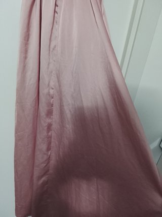 Vestido largo lentejuelas rosa