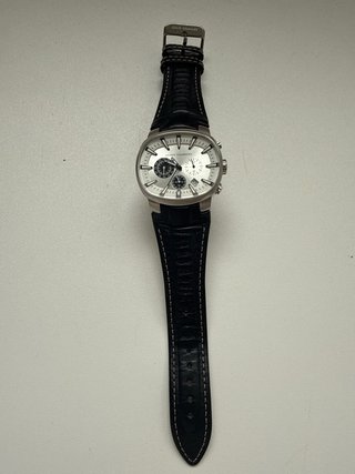 Reloj Adolfo Dominguez Cronógrafo Plata Negro