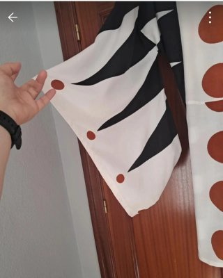 Vestido cruzado estampado talla única