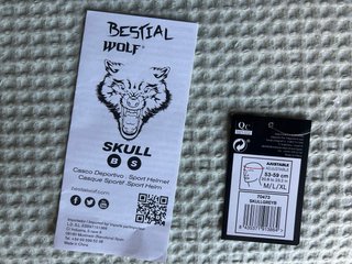Casco Bestial Wolf Unisex Gris