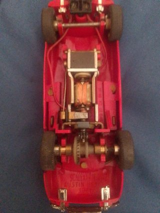 Coche Scalextric Austin Healey 3000 Rojo