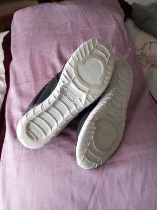 Moncler Zapatillas Talla 38 Negro/Plata