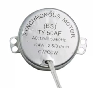 Servomotor Síncrono 12V  Giro Lento 2.5 RPM