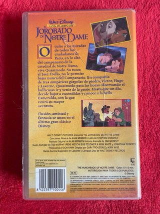 Lote 5 Películas VHS Disney Clásicos Español
