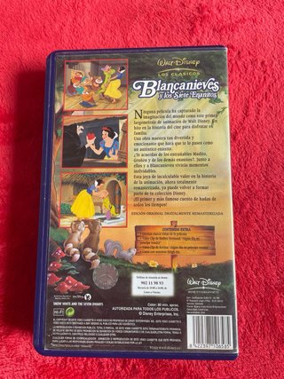 Lote 5 Películas VHS Disney Clásicos Español