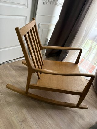Mecedora de roble y lino (rockingchair)