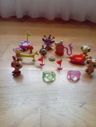 Lote 6 Littlest Pet Shop + Accesorios