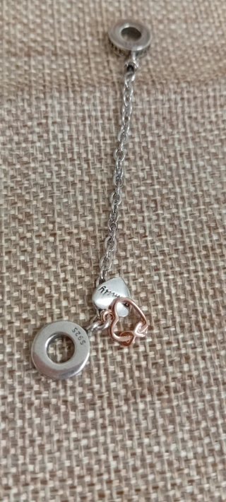 Cadena de seguridad plata s925 para pulseras