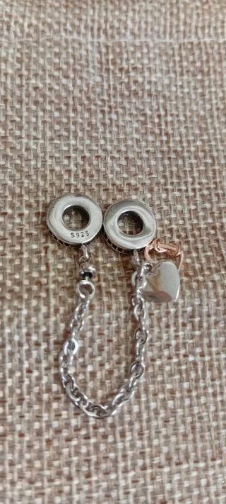 Cadena de seguridad plata s925 para pulseras