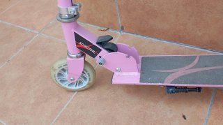 Patinete infantil unicornio rosa con luz