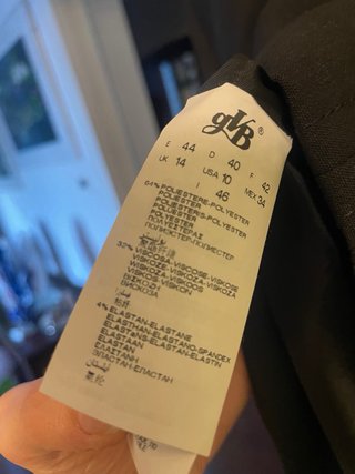 Vestito Dania Gallesi nero tg 46