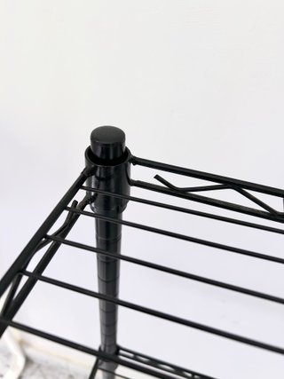 Estantería Negra 3 Baldas Ajustables Metal Nueva