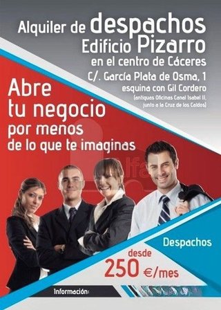 Oficina en alquiler en Centro en Cáceres