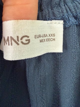 Vestido Mango Azul Talla XS