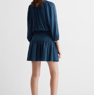 Vestido Mango Azul Talla XS