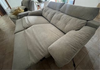 Sofá o conjunto de sofás beige/gris