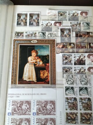 Pintura Renacimiento 17 Hojas Bloque+27 sellos