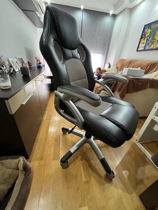 Silla Gaming Negra y Gris