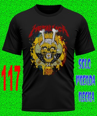 15 METALLICA CAMISETA ROCK METAL FESTIVAL TEXTALLA