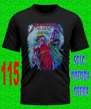 15 METALLICA CAMISETA ROCK METAL FESTIVAL TEXTALLA