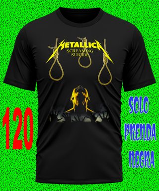 15 METALLICA CAMISETA ROCK METAL FESTIVAL TEXTALLA