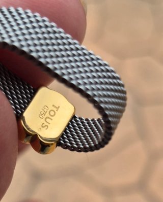 Anillo Tous acero y oro