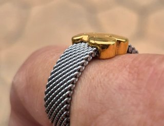 Anillo Tous acero y oro