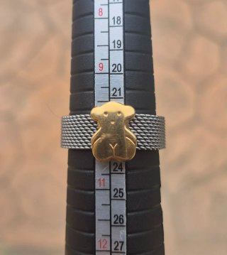 Anillo Tous acero y oro