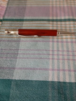 Bolígrafo Madera y Plata