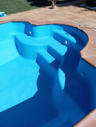 Pintura para piscinas todo tiempo dé fibra y otros