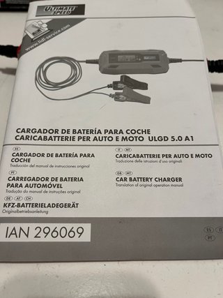 Cargador inteligente de Batería Moto y Coche