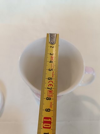 Tazza in porcellana con rose