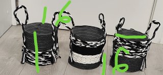 3 Maceteros/Pongotodo artesanales