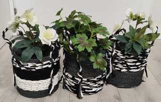 3 Maceteros/Pongotodo artesanales
