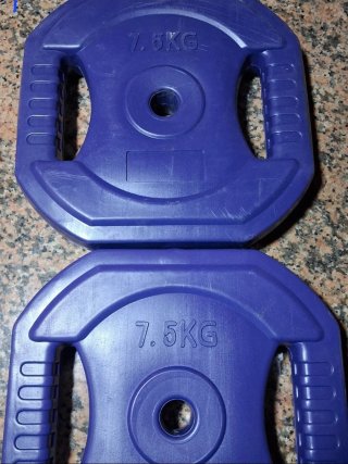2 discos de pesa 7.5 kg