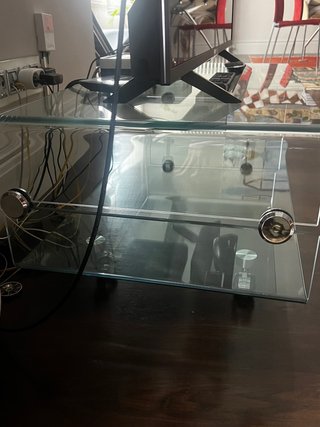 Mesa TV Cristal Moderna