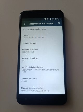 Cubot Note S Negro