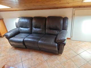 2 Divani in leggittima pelle di vaca marrone