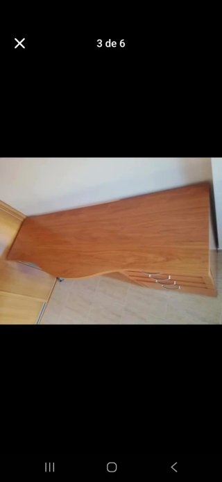Mesa de escritorio madera y metal