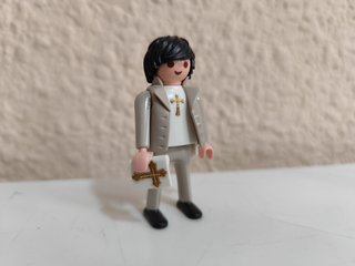 Playmobil niño comunión traje gris